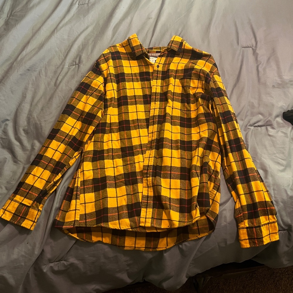 Amazon Essentials Yellow & black flannel XL